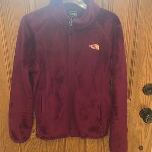 Purple fuzzy north face